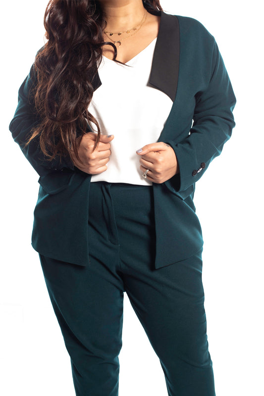 Cavani Elwood Tan 3 Piece Contrast Suit With Navy Trousers | SuitsMe